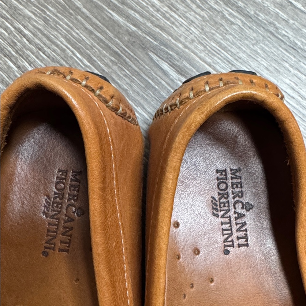 Mercanti Fiorentini Women 7.5 Brown Leather Loafers - Picture 6 of 7